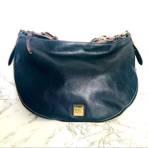 Dooney & Bourke Half Moon Hobo Navy Blue Handbag